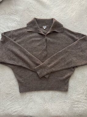 Garage taupe knit sweater
